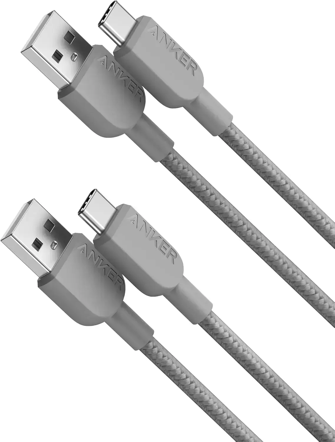 Кабель Anker 310 PowerLine USB-A to Type-C Charger Cable [2-Pack - 0,9м] - Grey (B81G5041)