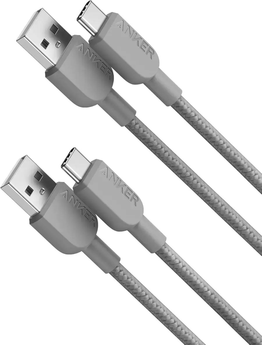 Кабель Anker 310 PowerLine USB-A to Type-C Charger Cable [2-Pack - 0,9м] - Grey (B81G5041)