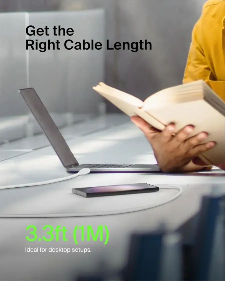 Кабель Belkin BoostCharge USB-C to USB-A Cable [2-Pack - 1м] - White (CAB001bt1MWH2PK)