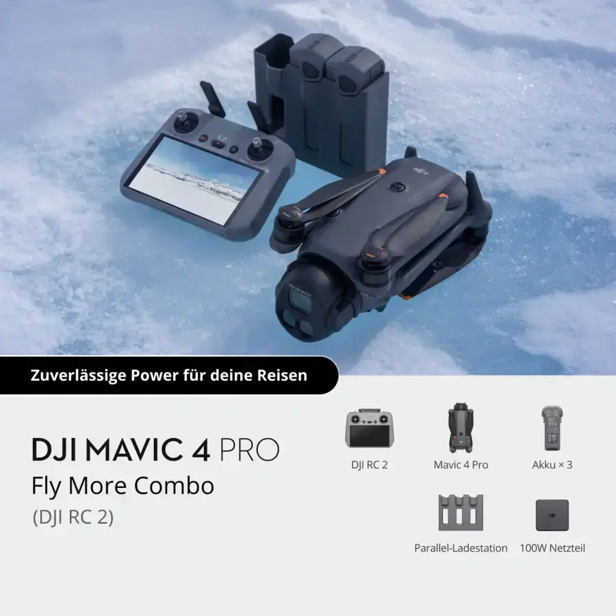 Квадрокоптер DJI Mavic 4 Pro Fly More Combo [DJI RC 2] (CP.MA.00000848.01, CP.MA.00000859.01)