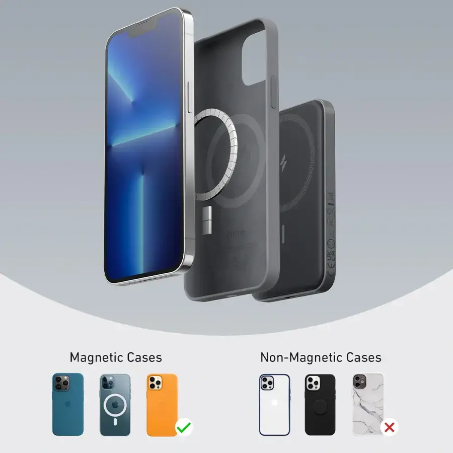 Магнітний павербанк Anker 621 Magnetic 5000mAh [MagGo] - Black (A1610012, A1611012, A1619912)