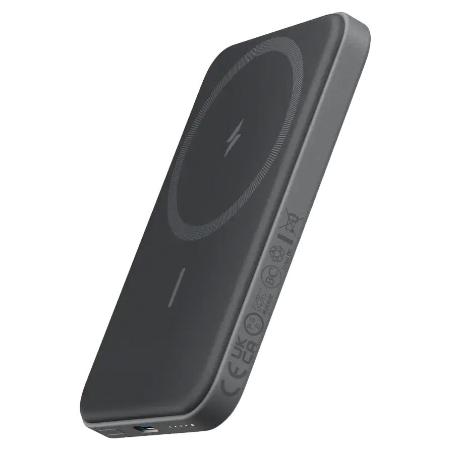 Магнітний павербанк Anker 621 Magnetic 5000mAh [MagGo] - Black (A1610012, A1611012, A1619912)