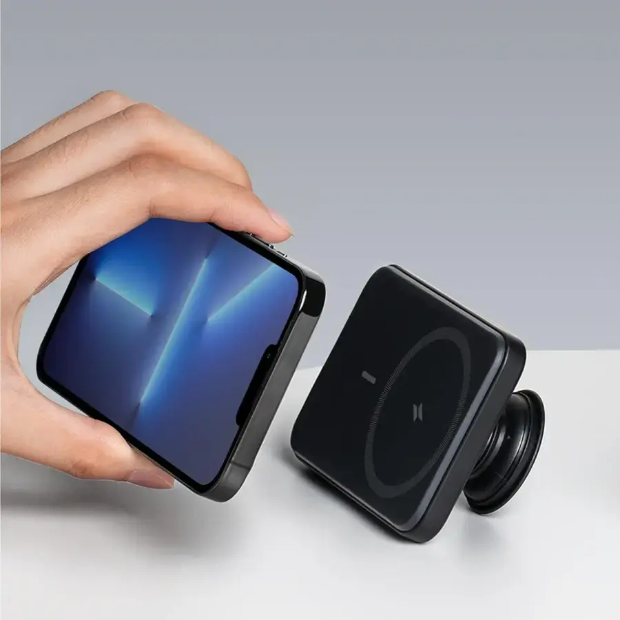 Магнітний павербанк Anker 622 Magnetic Battery 5000mAh [MagGo with PopSockets Grip] - Black (A1612011)