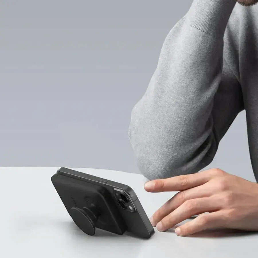 Магнітний павербанк Anker 622 Magnetic Battery 5000mAh [MagGo with PopSockets Grip] - Black (A1612011)