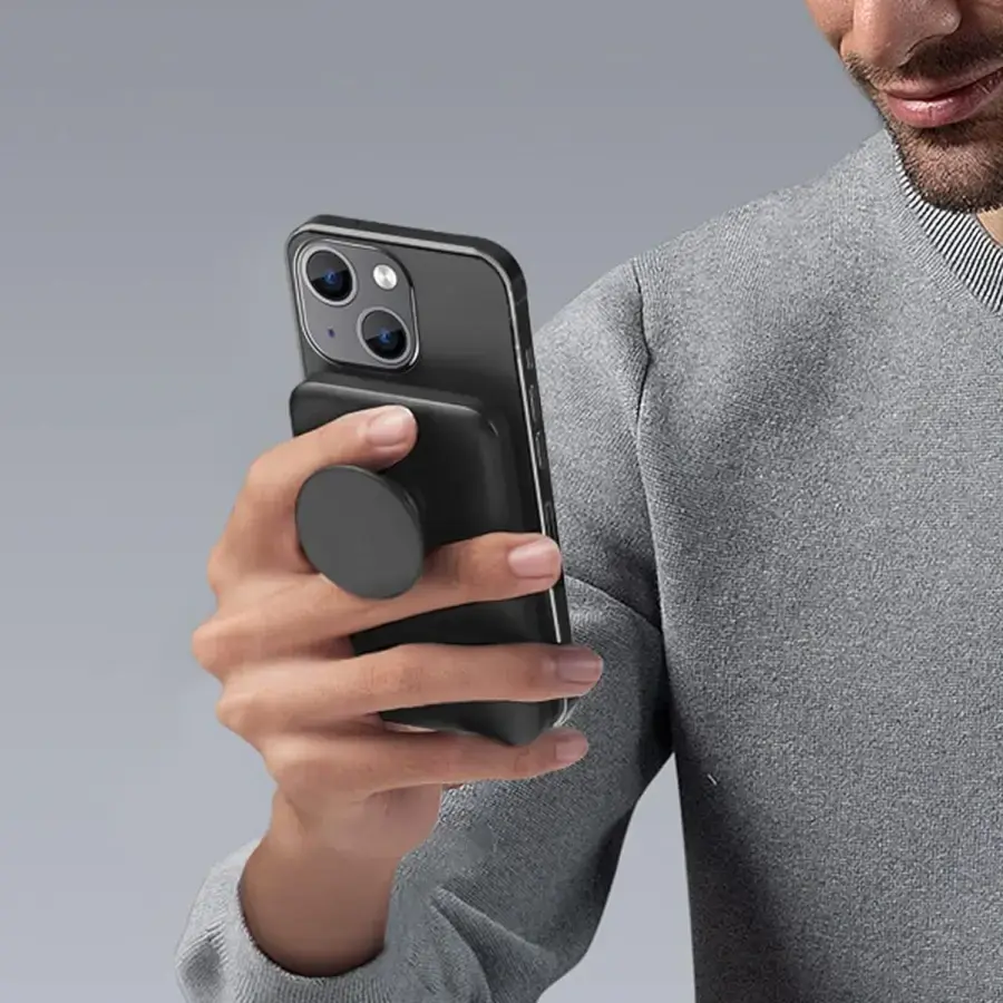 Магнітний павербанк Anker 622 Magnetic Battery 5000mAh [MagGo with PopSockets Grip] - Black (A1612011)