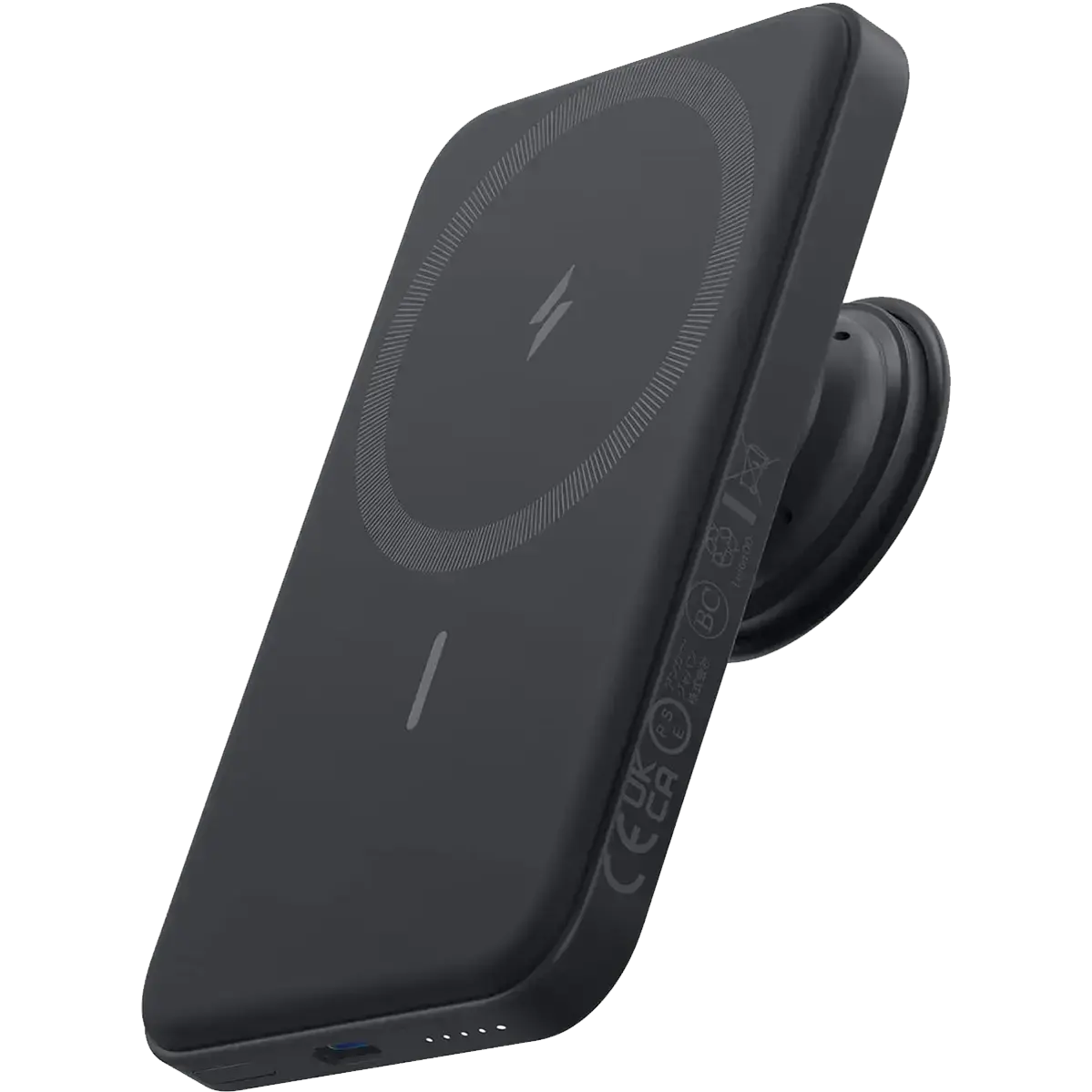 Магнитный павербанк Anker 622 Magnetic Battery 5000mAh [MagGo with PopSockets Grip] - Black (A1612011)