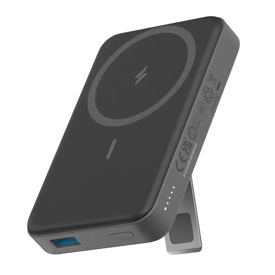 Магнітний павербанк Anker 633 Magnetic Battery 10000mAh 20W [MagGo with Stand] - Interstellar Gray (A1641011, A1641G11)