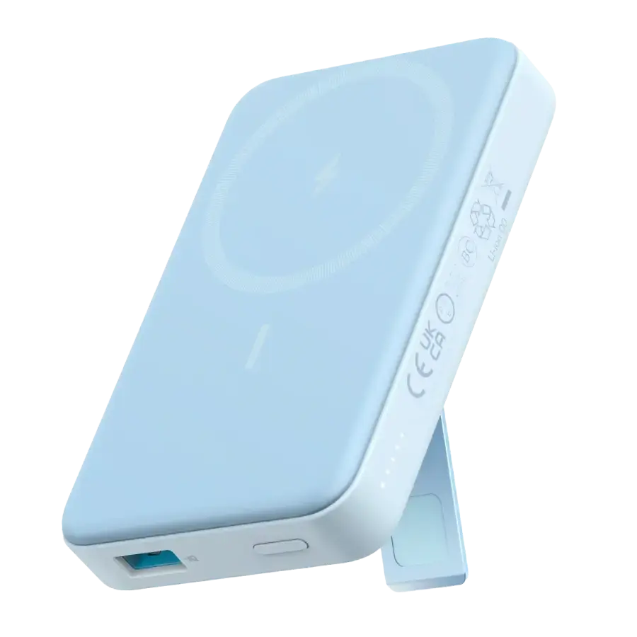 Магнитный павербанк Anker 633 Magnetic Battery 10000mAh 20W [MagGo with Stand] - Misty Blue (A1641B11)