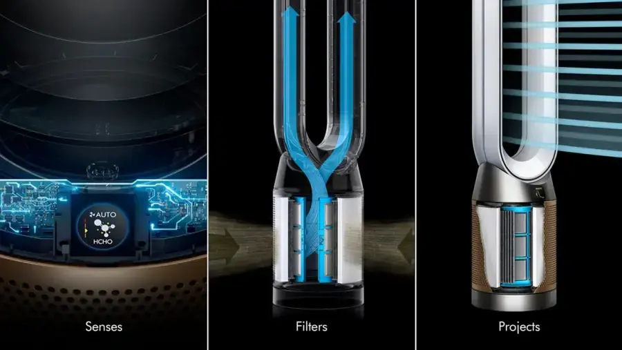 Очиститель воздуха Dyson Purifier Cool PC2 De-NOx [TP12] - White/Gold (546519-01)