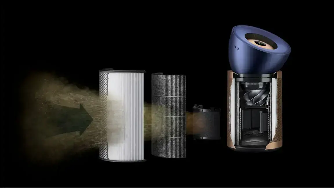 Очищувач повітря Dyson Purifier Big+Quiet Formaldehyde BP04 - Prussian Blue/Gold (410624-01) EU