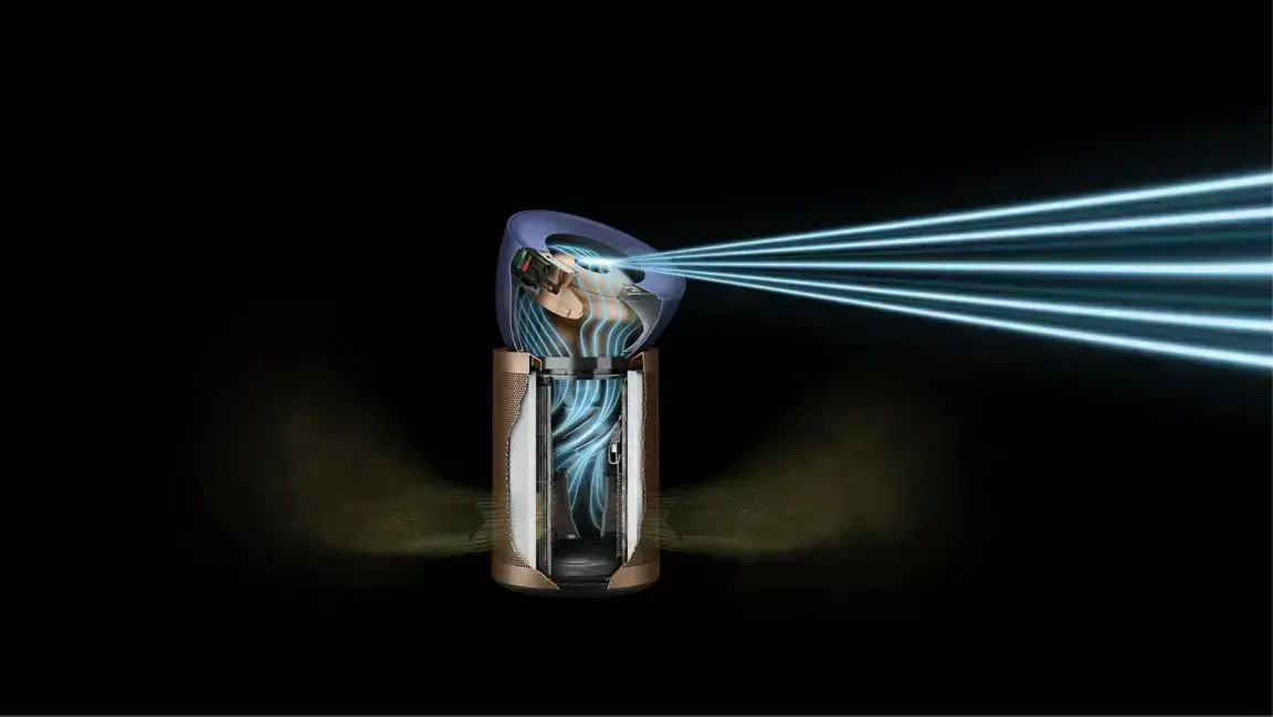 Очищувач повітря Dyson Purifier Big+Quiet Formaldehyde BP04 - Prussian Blue/Gold (410624-01) EU