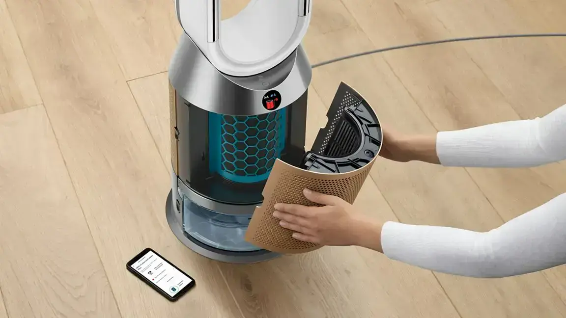 Очисник повітря + Зволожувач повітря Dyson Humidify+Cool PH2 De-NOx [PH05] - White/Gold (545007-01)