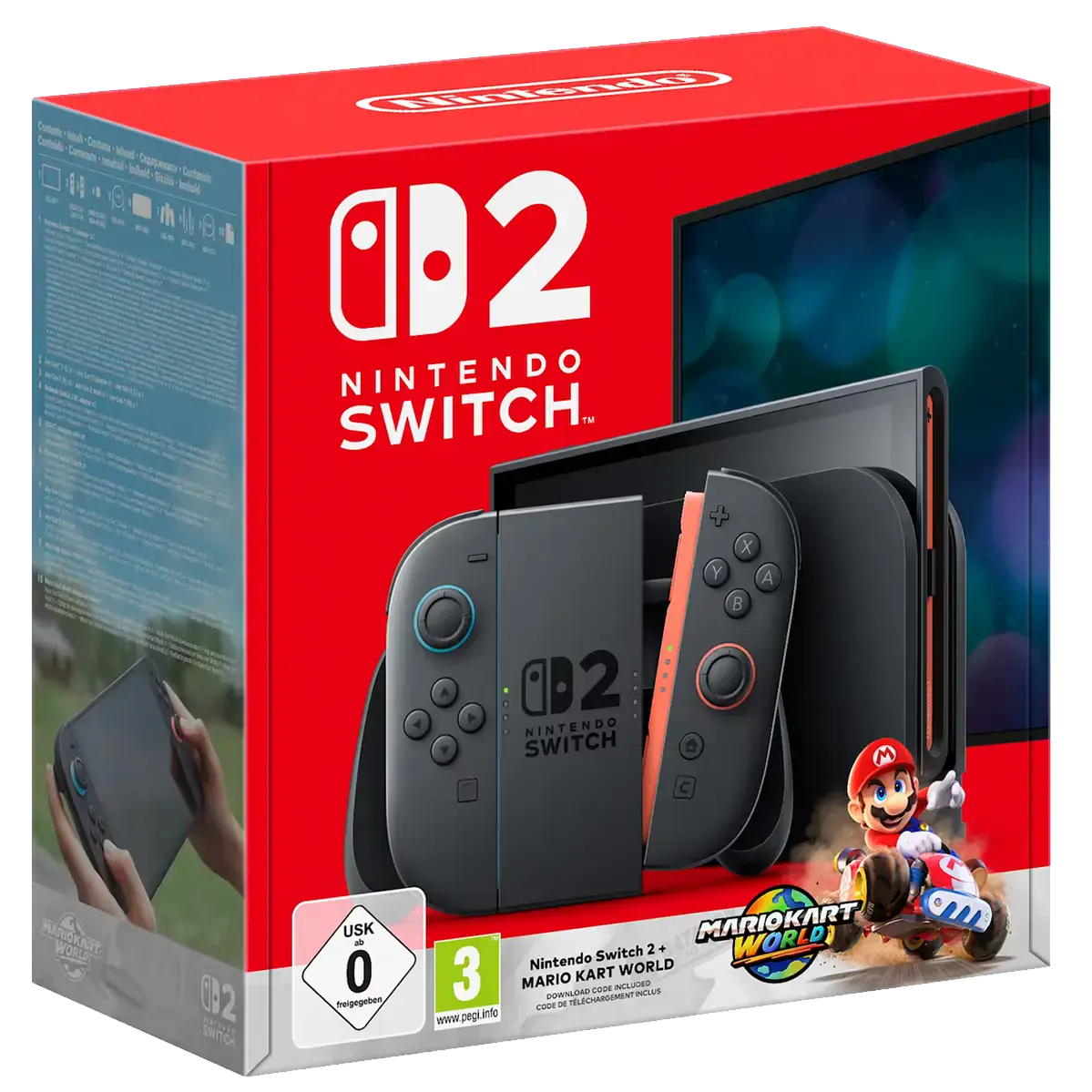Портативная игровая приставка Nintendo Switch 2 + Mario Kart World Bundle (0045496321529)
