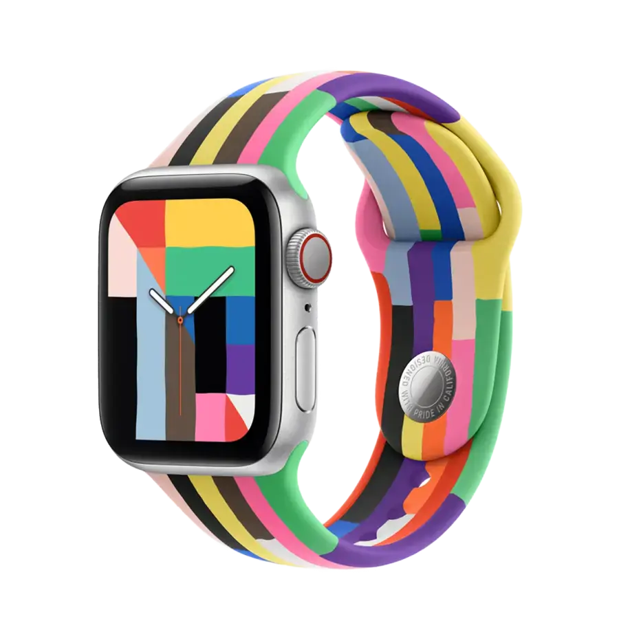 Ремінець Apple Pride Edition Sport Band для Apple Watch 38/40/41/42mm - M/L (MFFQ4, MDWE4)