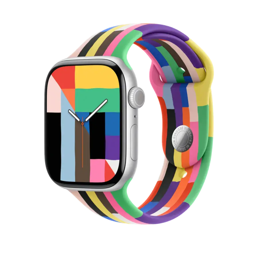 Ремінець Apple Pride Edition Sport Band для Apple Watch 44/45/46/49mm - M/L (MDWG4)