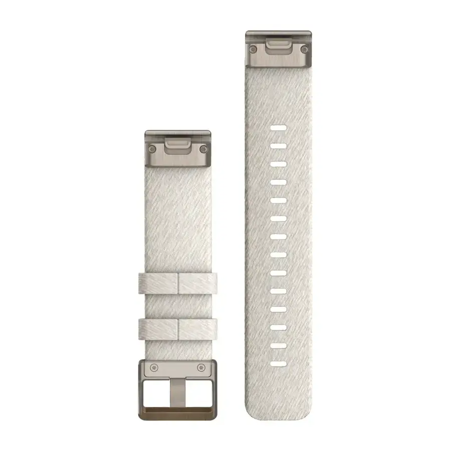 Ремінець Garmin QuickFit 20 mm Heathered Cream Nylon with Soft Gold Hardware (010-13279-08)