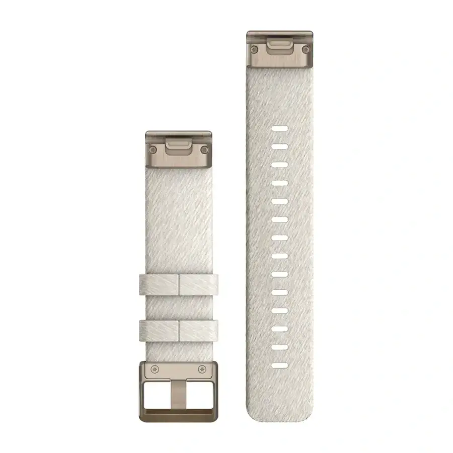 Ремешок Garmin QuickFit 20 mm Heathered Cream Nylon with Cream Gold Hardware (010-13102-07)