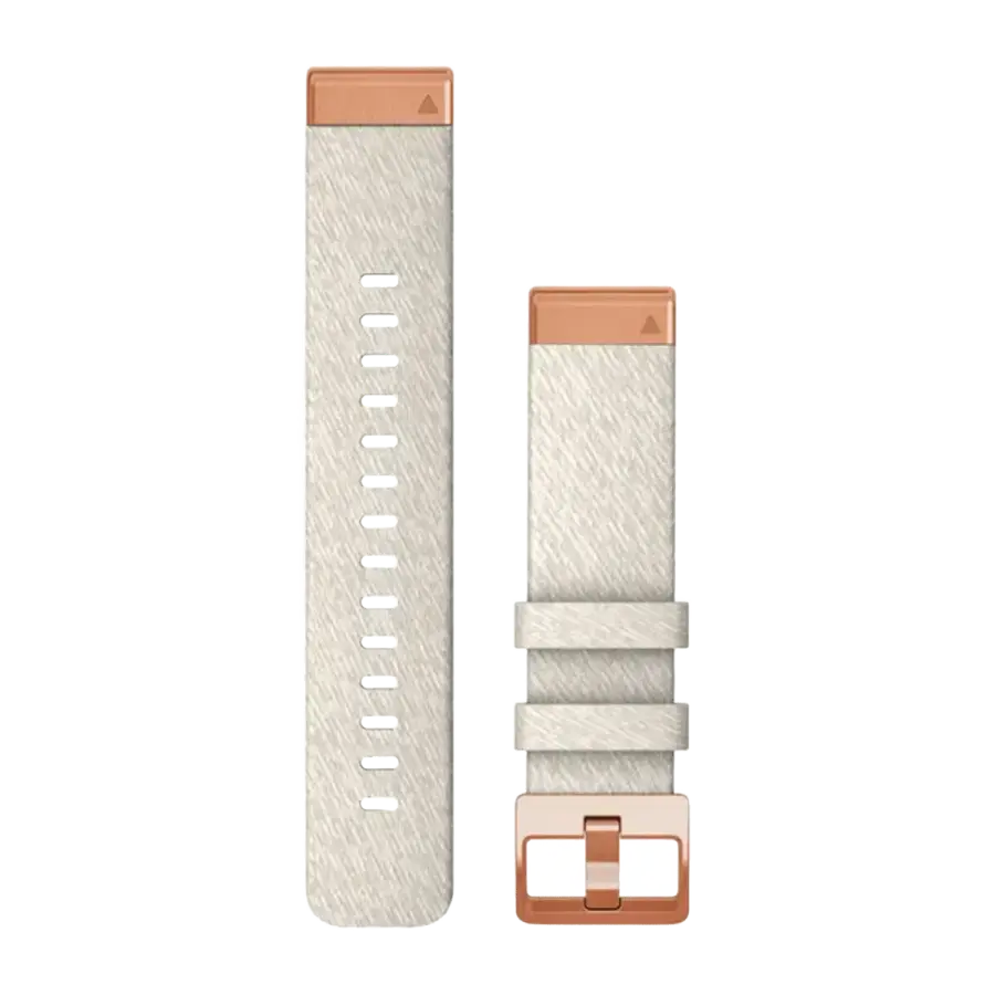 Ремешок Garmin QuickFit 20 mm Heathered Cream Nylon with Rose Gold Hardware (010-13102-09)