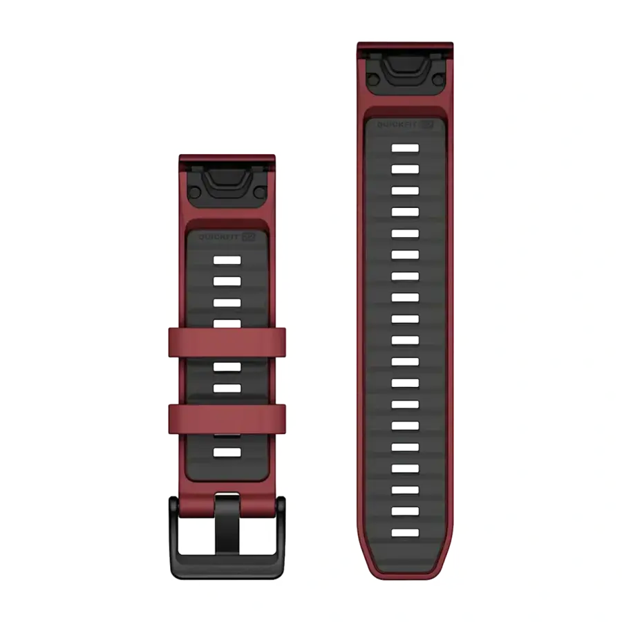 Ремінець Garmin QuickFit 22 Watch Bands Silicone - Marsala/Graphite (010-13392-06)