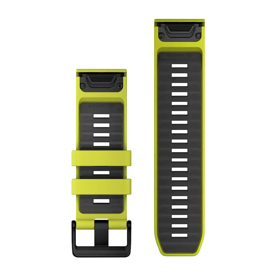 Ремешок Garmin QuickFit 26 Watch Bands Silicone - Amp Yellow/Graphite (010-13393-08)