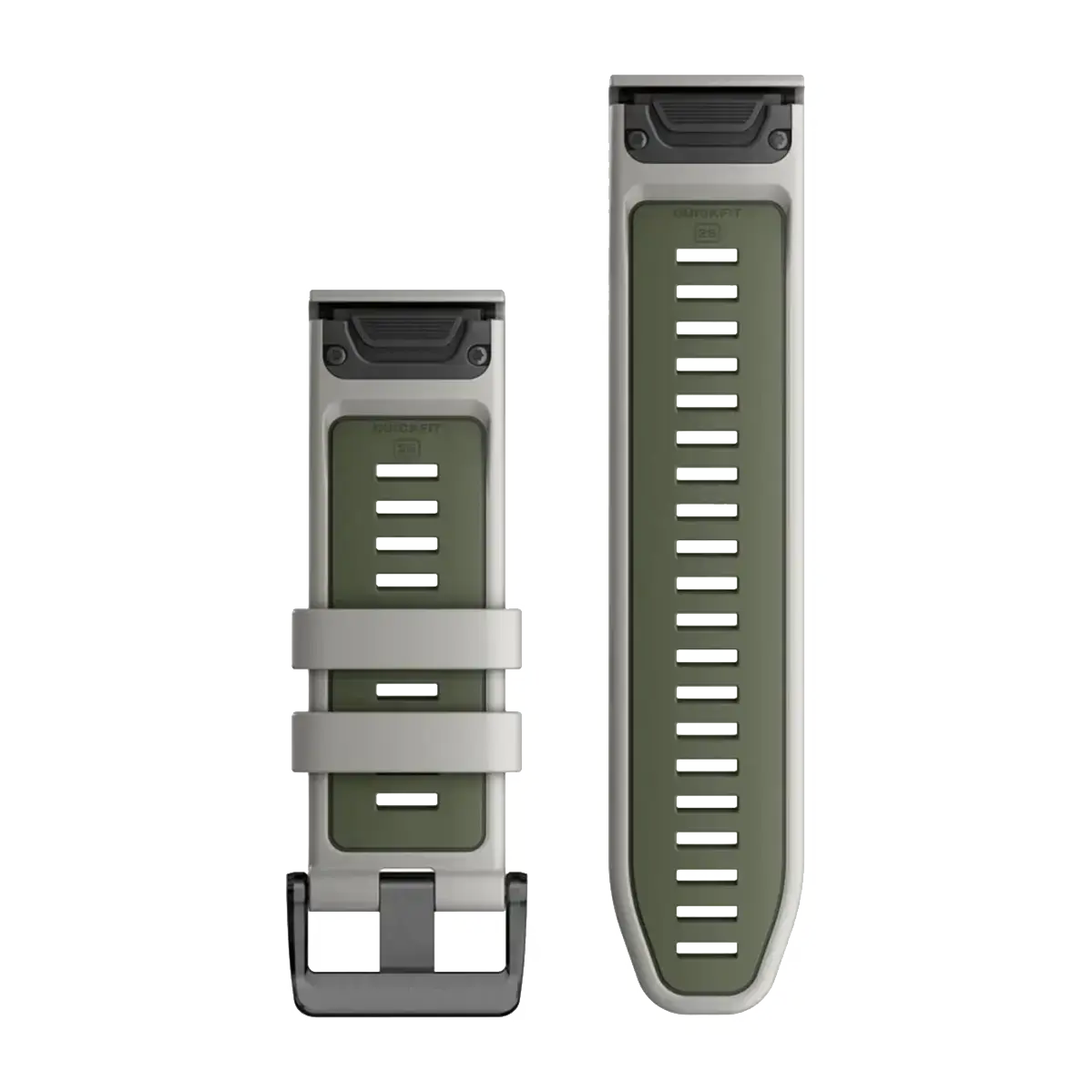 Ремінець Garmin QuickFit 26 Watch Bands Silicone - Fog Gray/Moss (010-13281-08)
