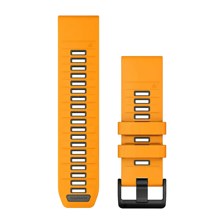 Ремешок Garmin QuickFit 26 Watch Bands Silicone - Spark Orange/Graphite (010-13393-01)