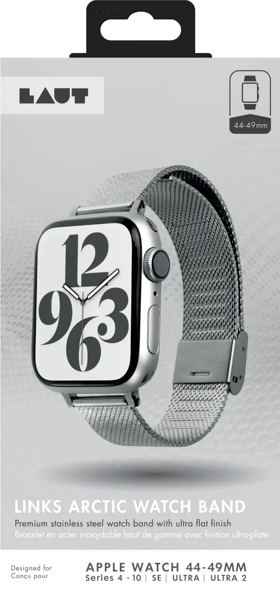 Ремінець LAUT LINKS ARCTIC для Apple Watch 38/40/41/42mm - Silver (L_AWS_ARC_SL)