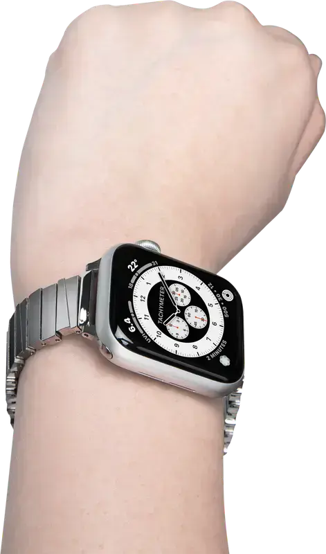 Ремінець LAUT LINKS MARCH для Apple Watch 38/40/41/42mm - Silver (L_AWS_MAR_SL)