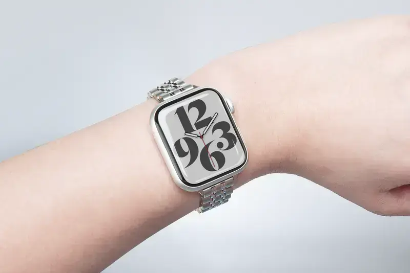 Ремешок LAUT LINKS NOBLE для Apple Watch 44/45/46/49mm - Silver (L_AWL_NO_SL)