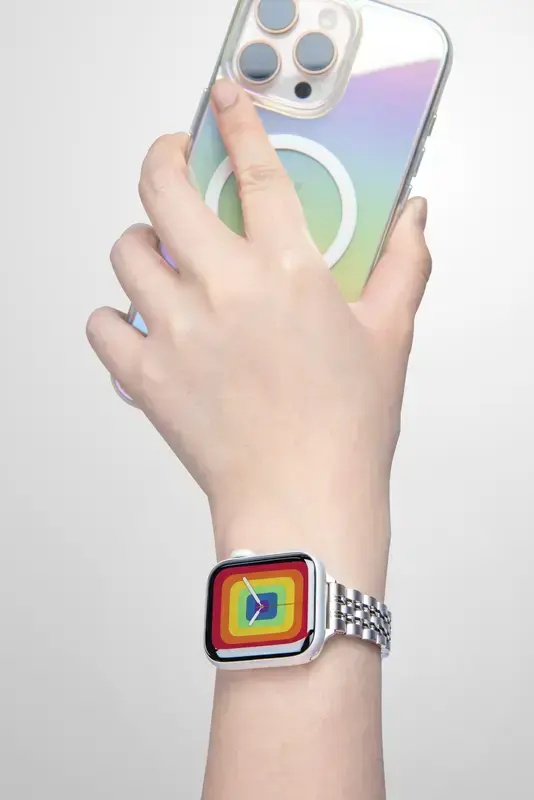 Ремешок LAUT LINKS NOBLE для Apple Watch 44/45/46/49mm - Silver (L_AWL_NO_SL)