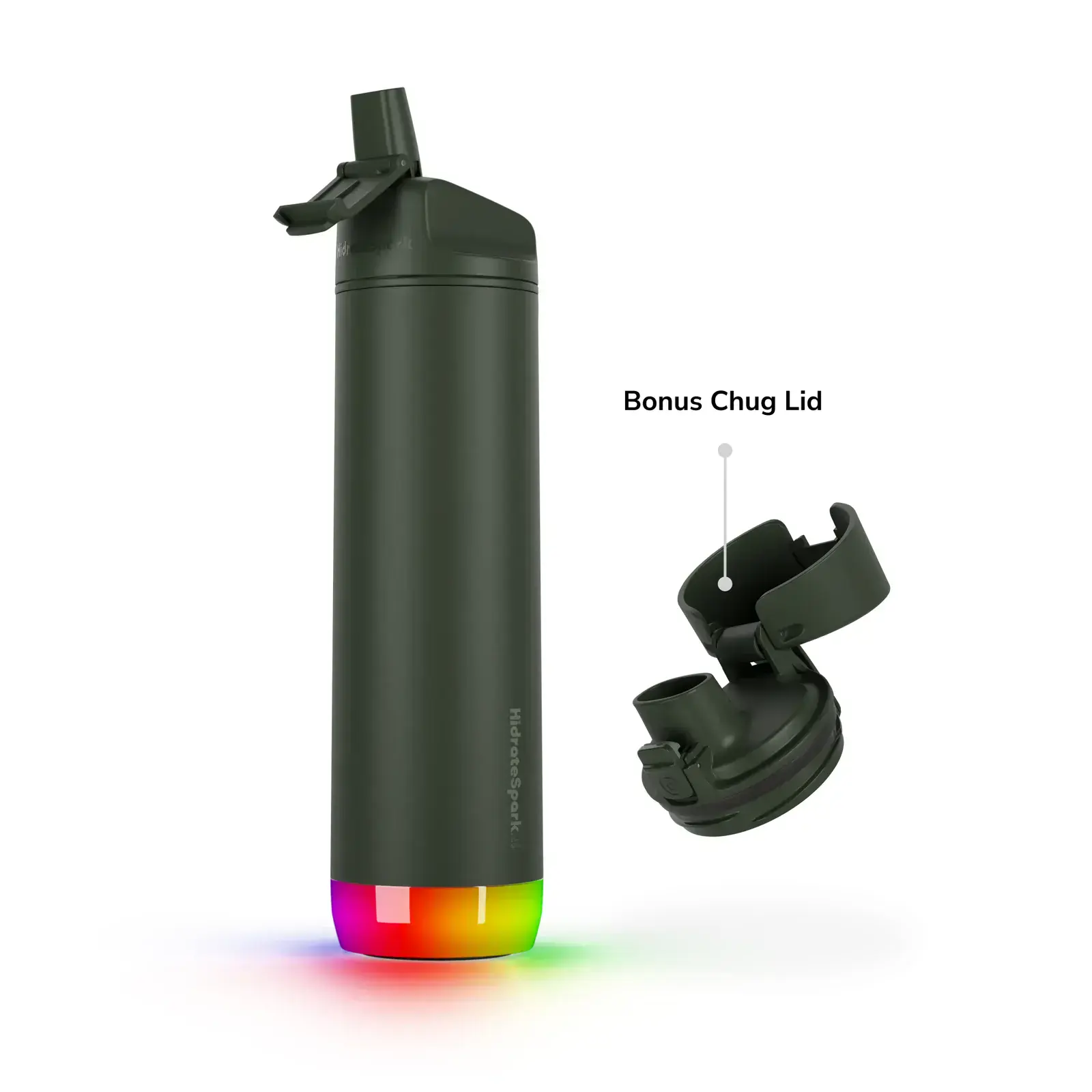 Умная бутылка для воды HidrateSpark PRO 21 oz/621 ml - Straw Lid - Forest (‎‎HI-007-052)