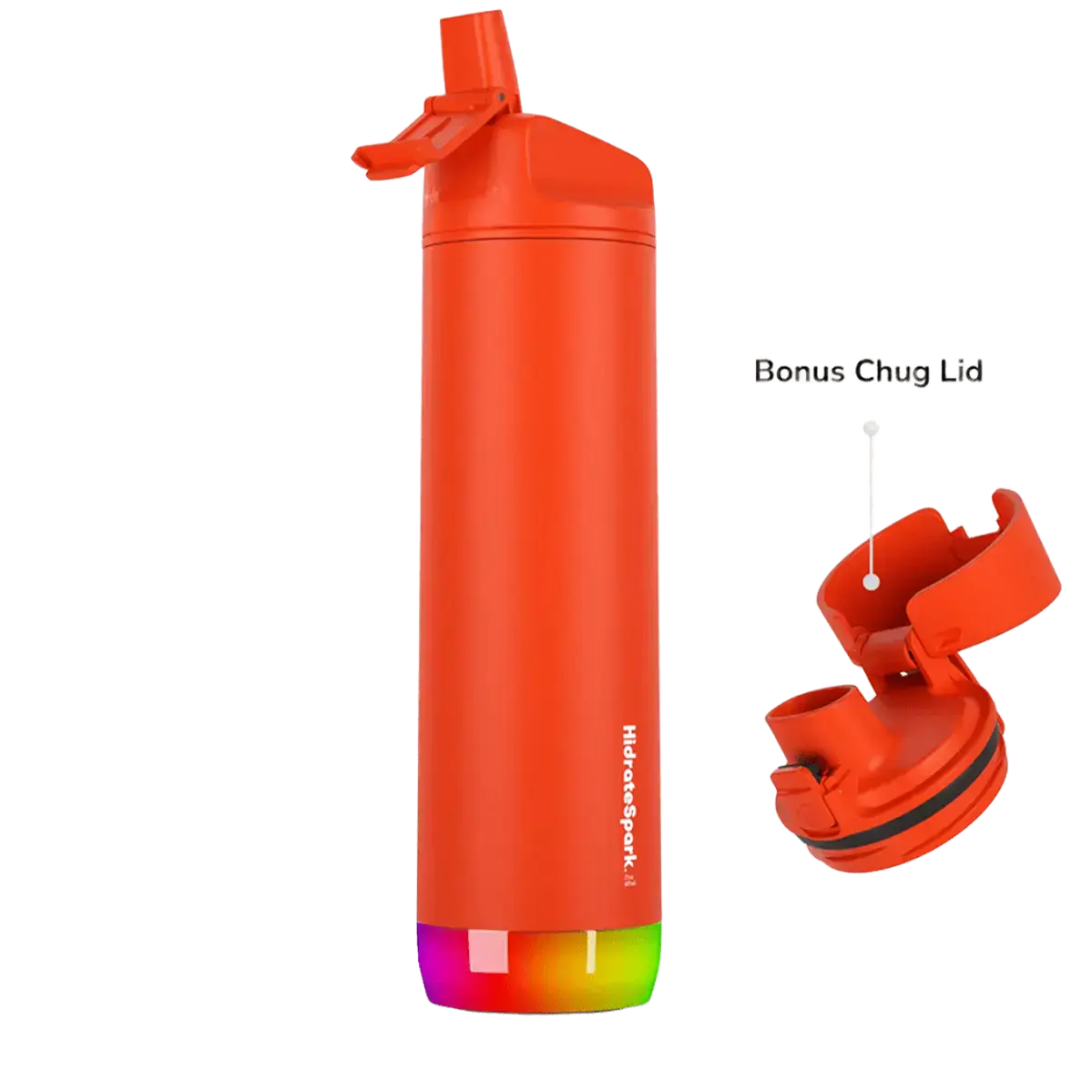Розумна пляшка для води HidrateSpark PRO 21 oz/621 ml - Straw Lid - Lava (‎HI-012-002)