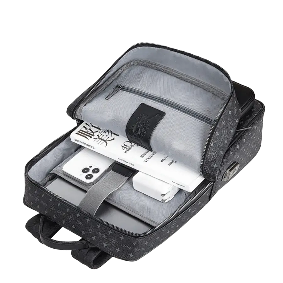 Рюкзак WIWU Master Fingerprint Lock Backpack Black