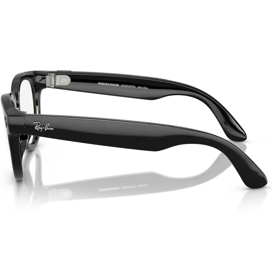 Смарт-окуляри Ray-Ban | Meta Headliner Large - Shiny Black / Clear to Sapphire Transitions (RW4009F 601/MF 51-23)