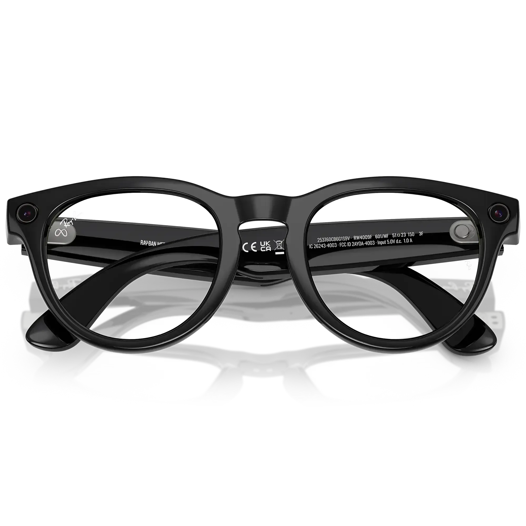 Смарт-очки Ray-Ban | Meta Headliner Large - Shiny Black / Clear to Sapphire Transitions (RW4009F 601/MF 51-23)