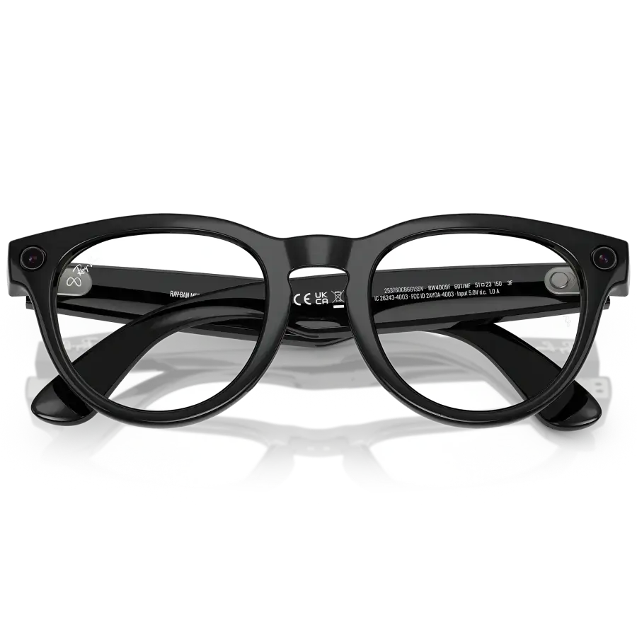 Смарт-окуляри Ray-Ban | Meta Headliner Large - Shiny Black / Clear to Sapphire Transitions (RW4009F 601/MF 51-23)