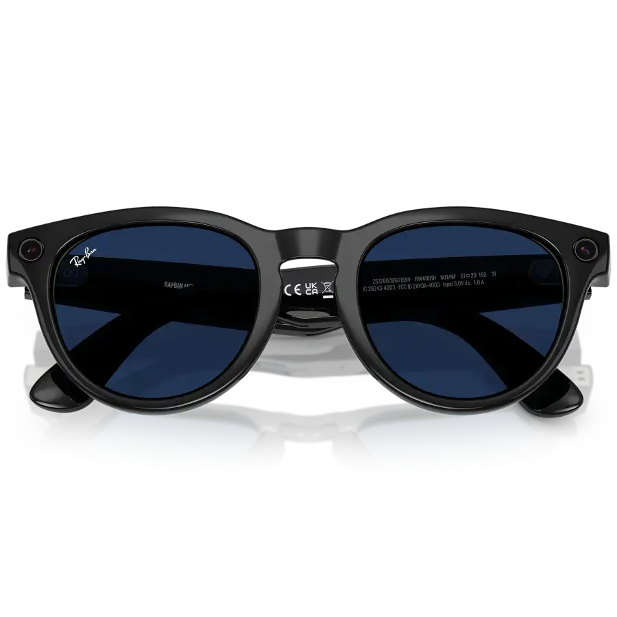 Смарт-окуляри Ray-Ban | Meta Headliner Large - Shiny Black / Clear to Sapphire Transitions (RW4009F 601/MF 51-23)