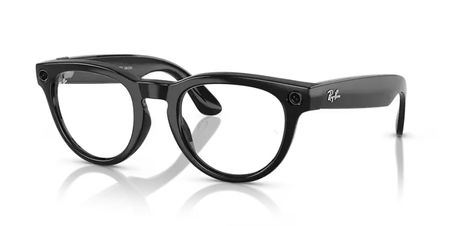 Смарт-окуляри Ray-Ban | Meta Headliner Large - Shiny Black / Clear to Sapphire Transitions (RW4009F 601/MF 51-23)