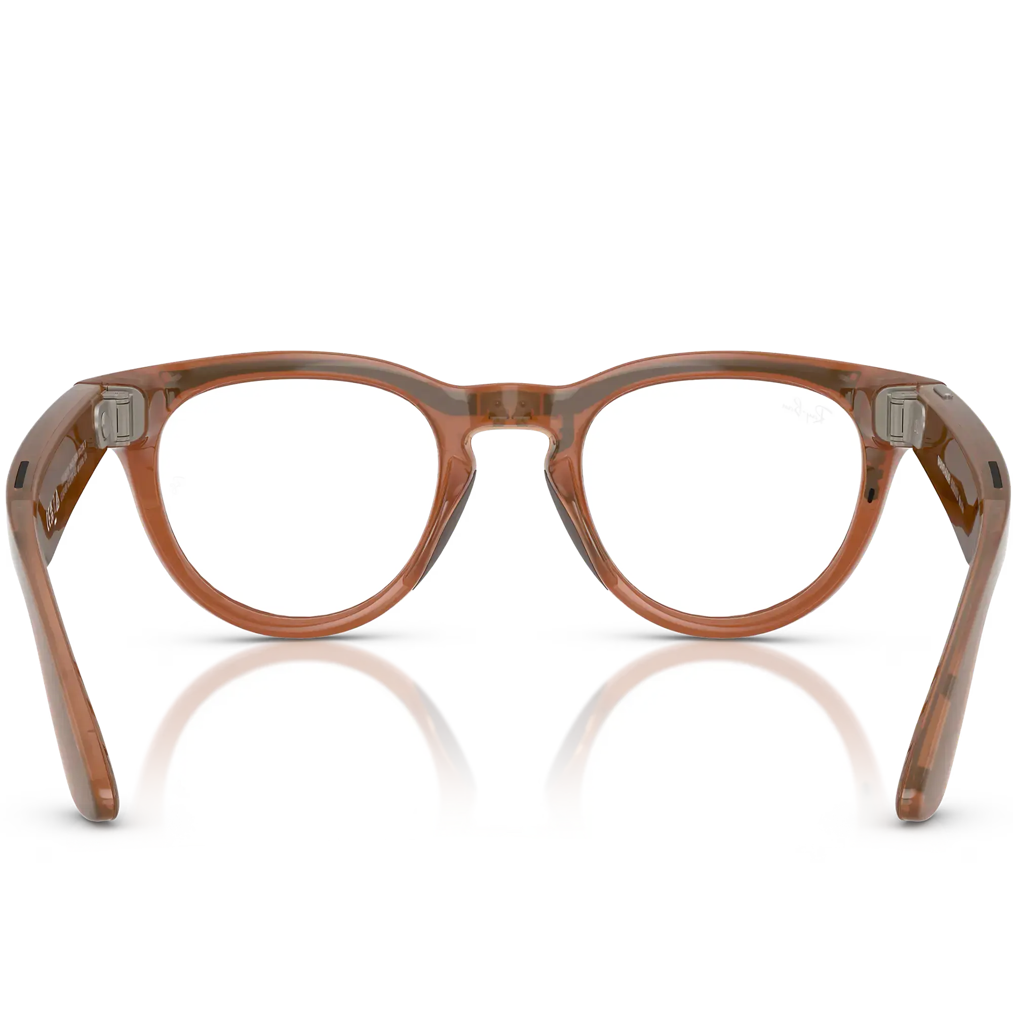Смарт-очки Ray-Ban | Meta Headliner Standard - Shiny Caramel Transparent / Clear to Sapphire Transitions (RW4009 6706MF 50-23)