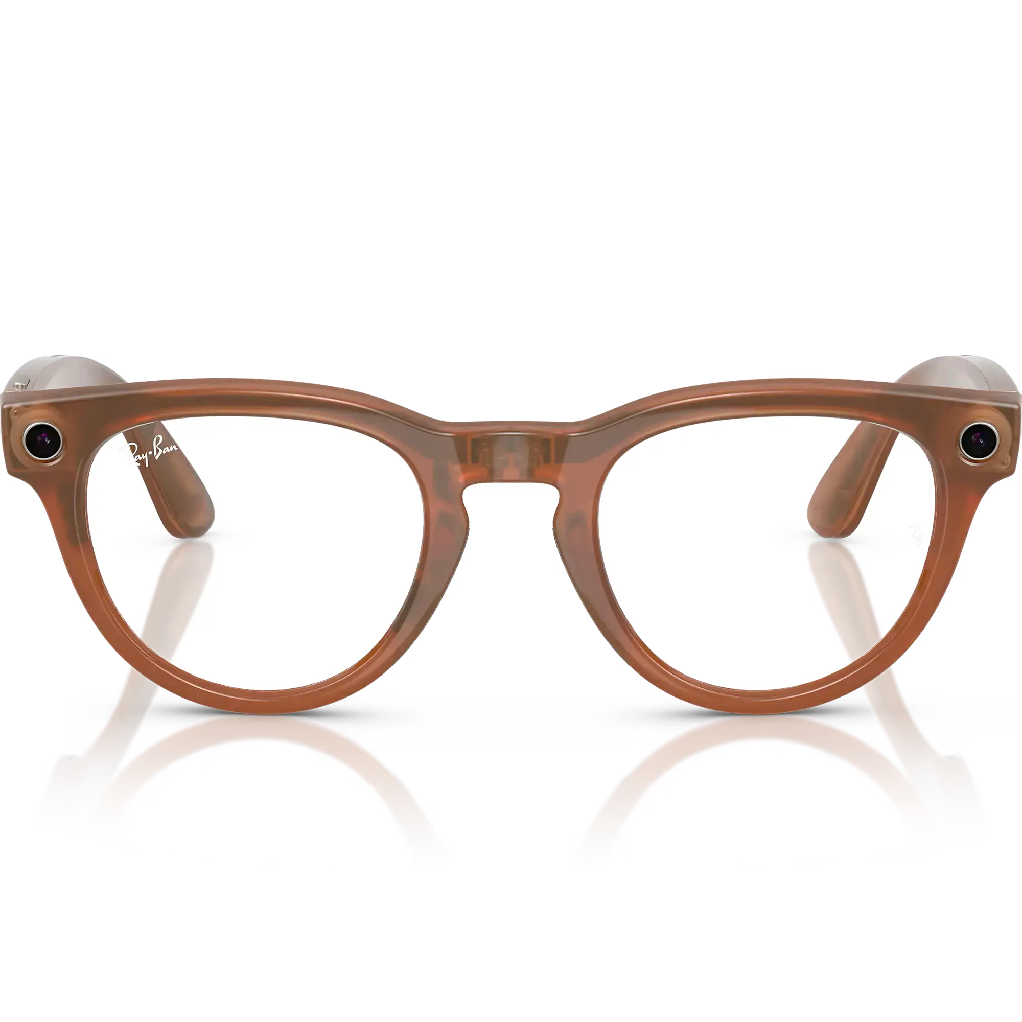 Смарт-очки Ray-Ban | Meta Headliner Standard - Shiny Caramel Transparent / Clear to Sapphire Transitions (RW4009 6706MF 50-23)