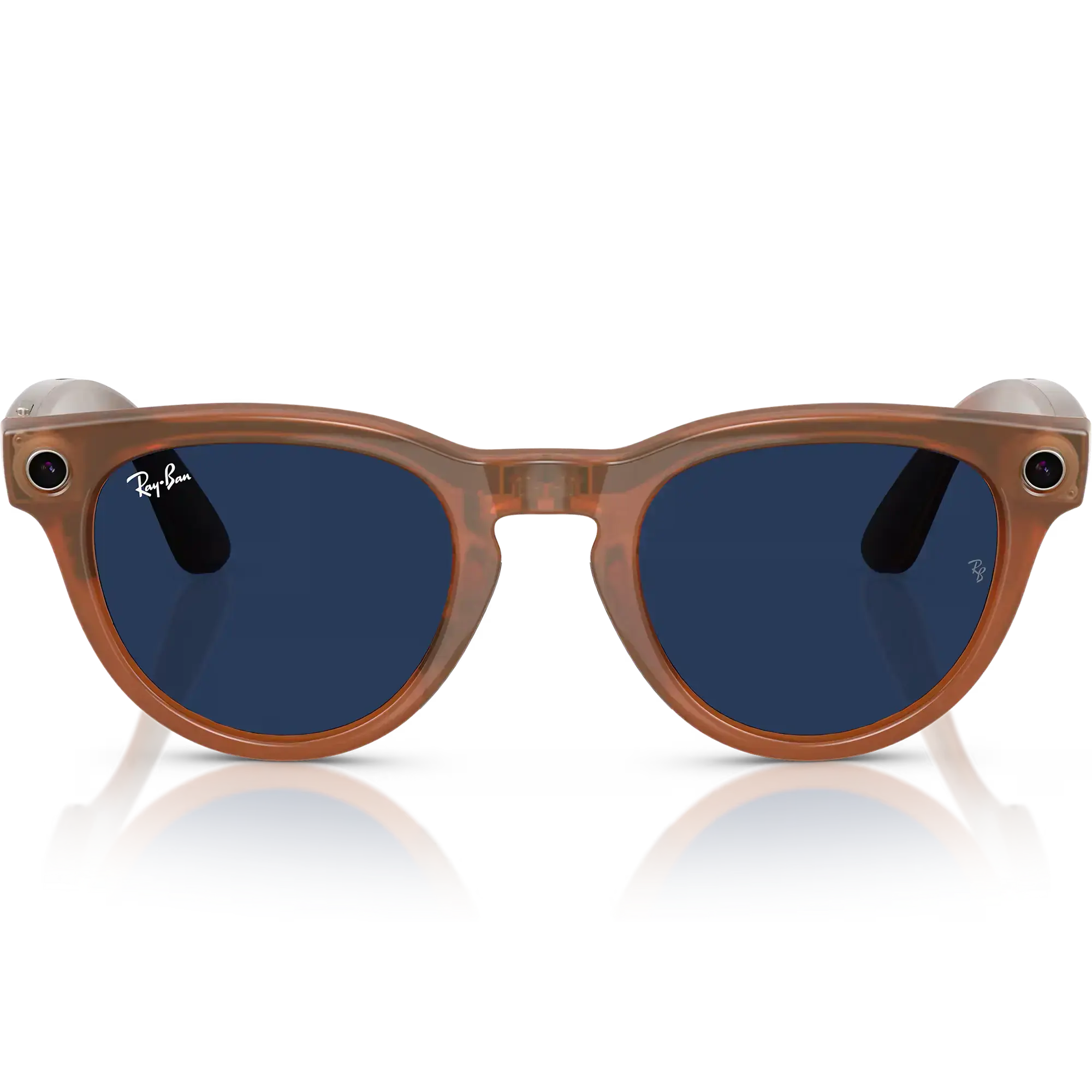 Смарт-очки Ray-Ban | Meta Headliner Standard - Shiny Caramel Transparent / Clear to Sapphire Transitions (RW4009 6706MF 50-23)