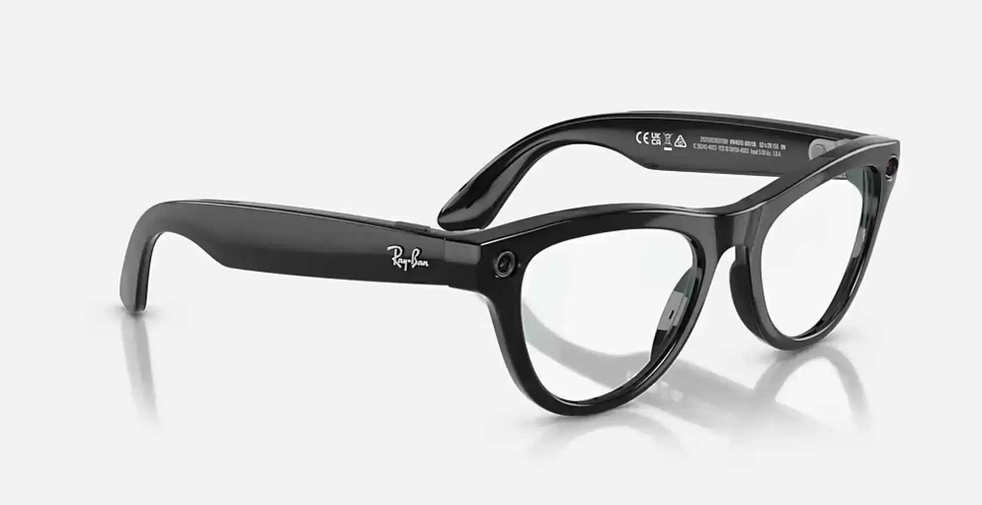 Смарт-окуляри Ray-Ban | Meta Skyler Standard - Shiny Black / Clear (RW4010 601/SB 52-20)