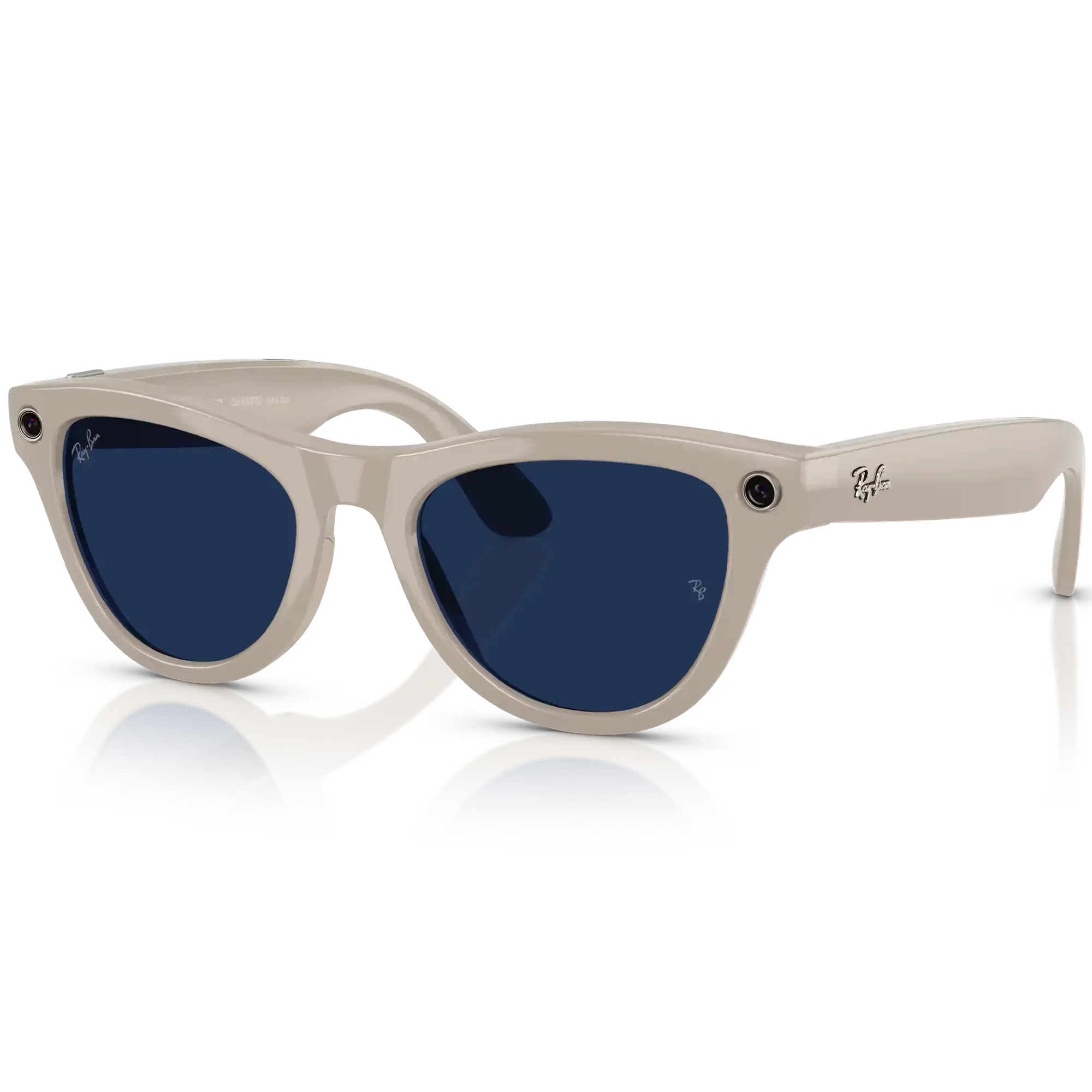 Смарт-очки Ray-Ban | Meta Skyler Standard - Shiny Chalky Gray / Clear Sapphire Transition (RW4010 6700MF 52-20)