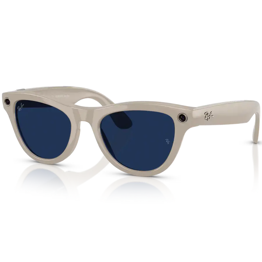 Смарт-очки Ray-Ban | Meta Skyler Standard - Shiny Chalky Gray / Clear Sapphire Transition (RW4010 6700MF 52-20)