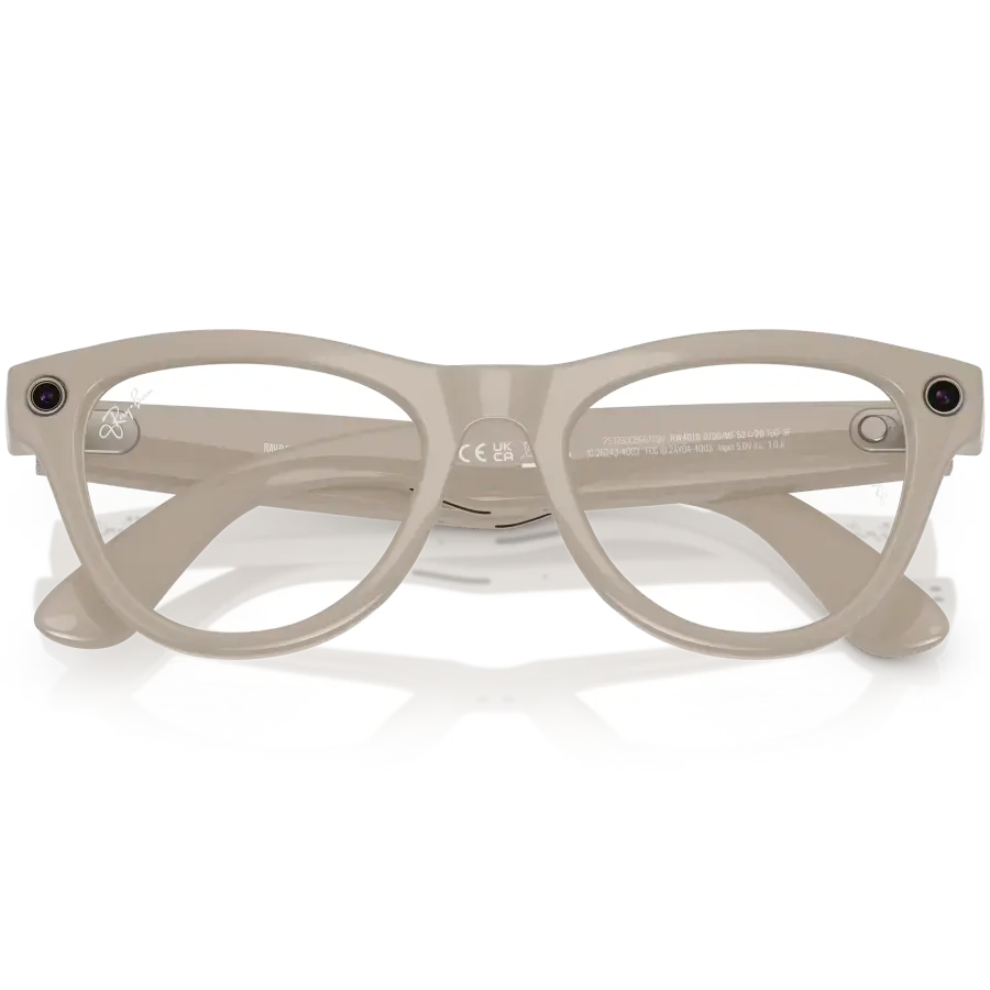 Смарт-очки Ray-Ban | Meta Skyler Standard - Shiny Chalky Gray / Clear Sapphire Transition (RW4010 6700MF 52-20)