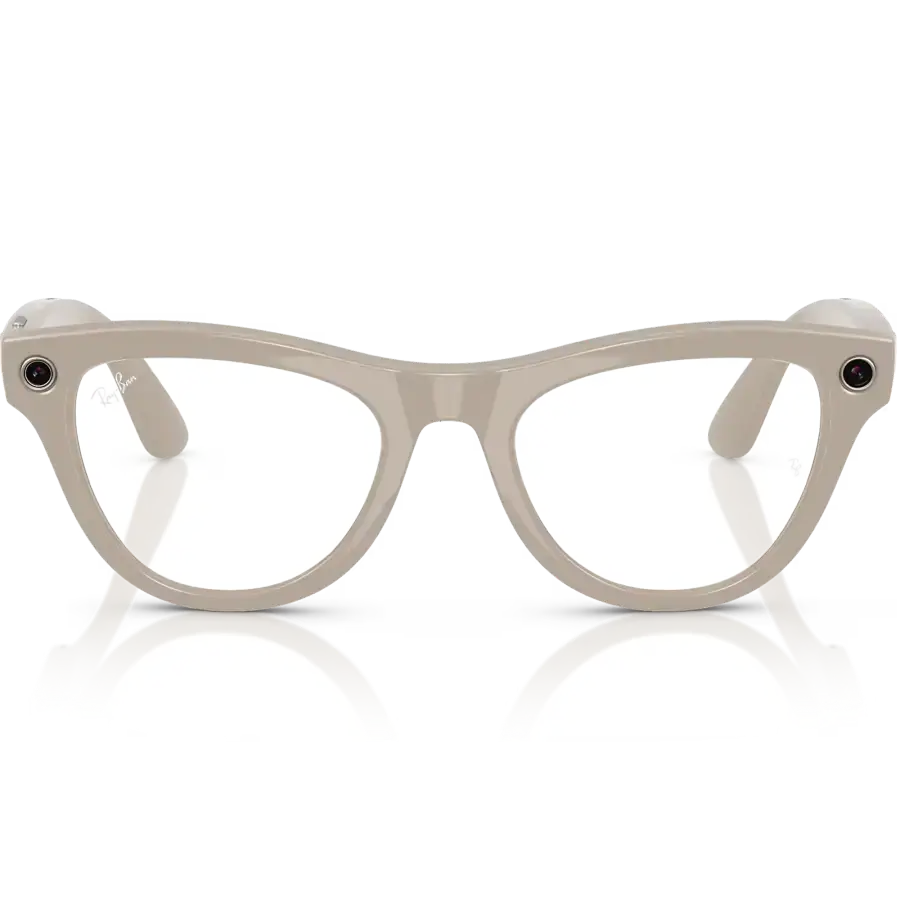 Смарт-очки Ray-Ban | Meta Skyler Standard - Shiny Chalky Gray / Clear Sapphire Transition (RW4010 6700MF 52-20)