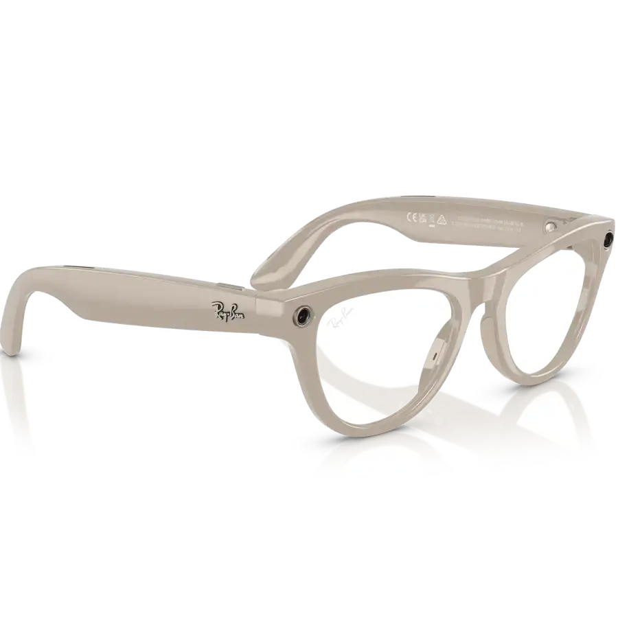 Смарт-очки Ray-Ban | Meta Skyler Standard - Shiny Chalky Gray / Clear Sapphire Transition (RW4010 6700MF 52-20)