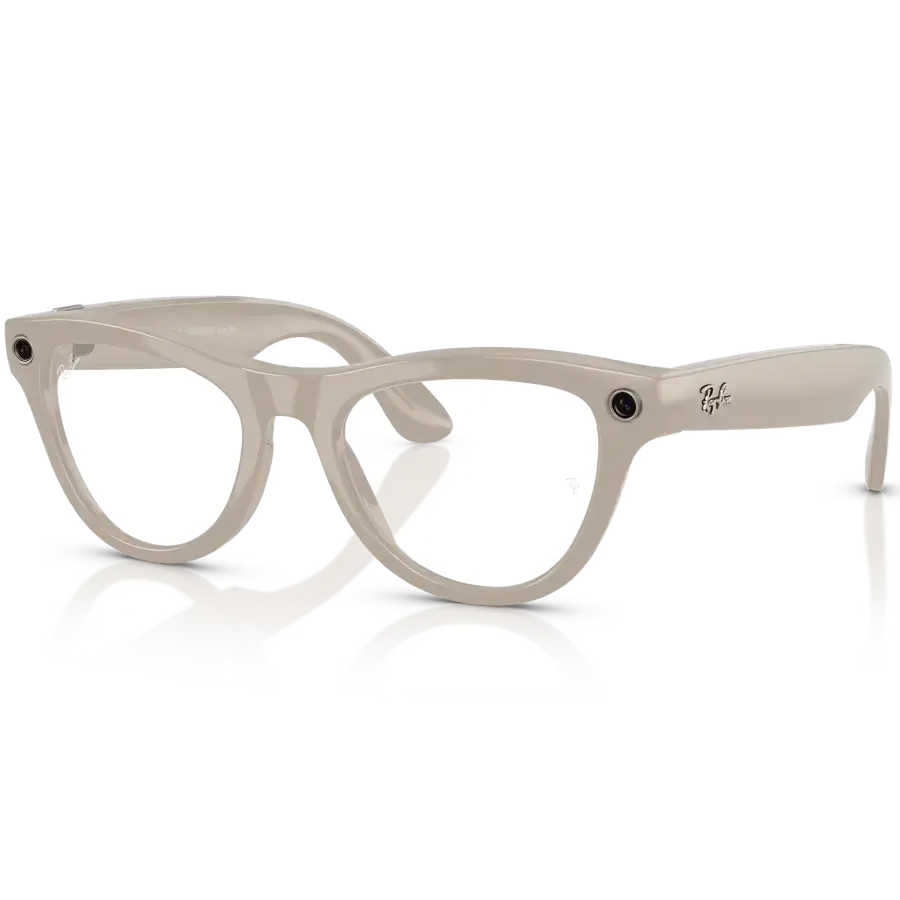 Смарт-очки Ray-Ban | Meta Skyler Standard - Shiny Chalky Gray / Clear Sapphire Transition (RW4010 6700MF 52-20)