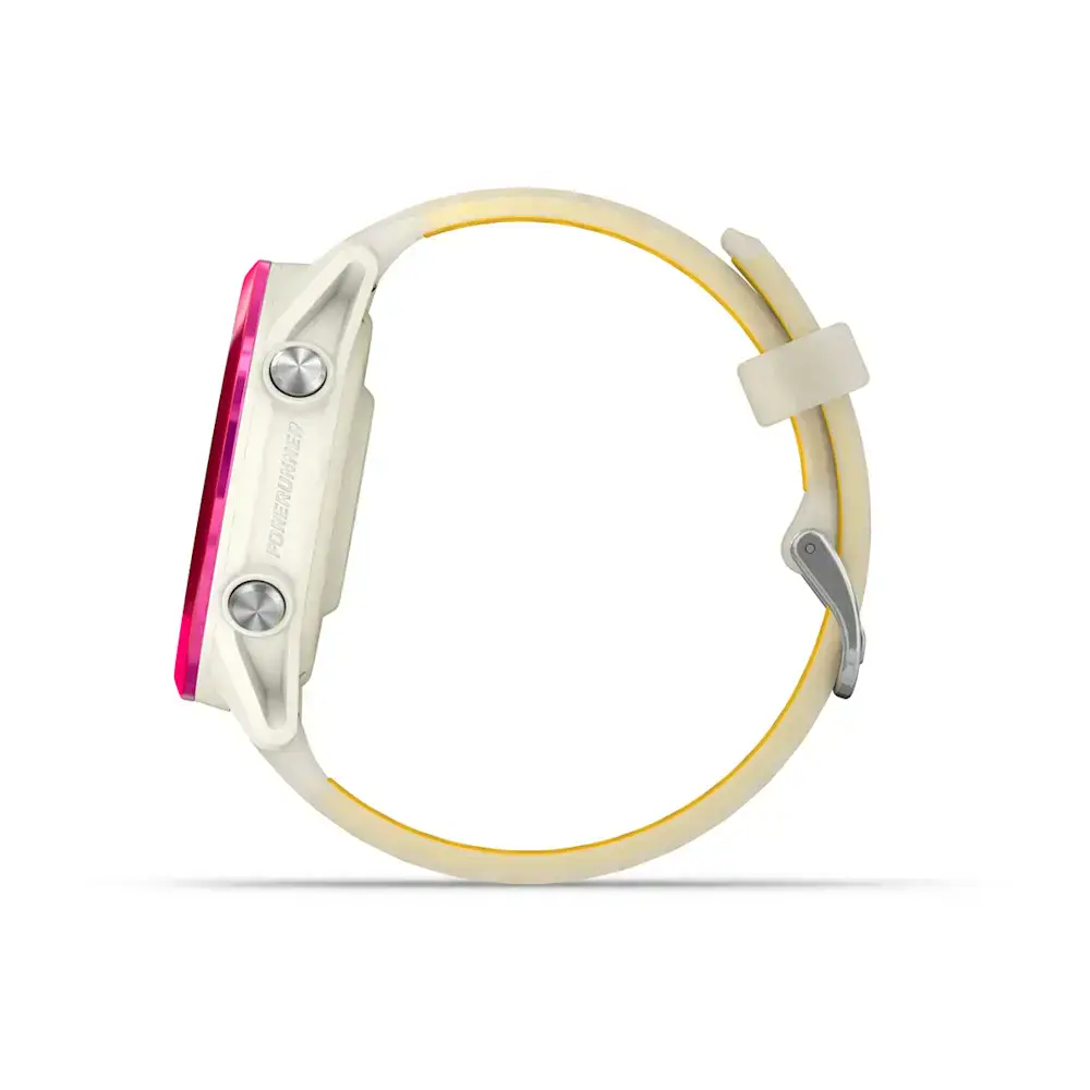 Спортивний годинник Garmin Forerunner 570 - 42 mm Raspberry Aluminum with Translucent Bone/Mango Band (010-02970-02)