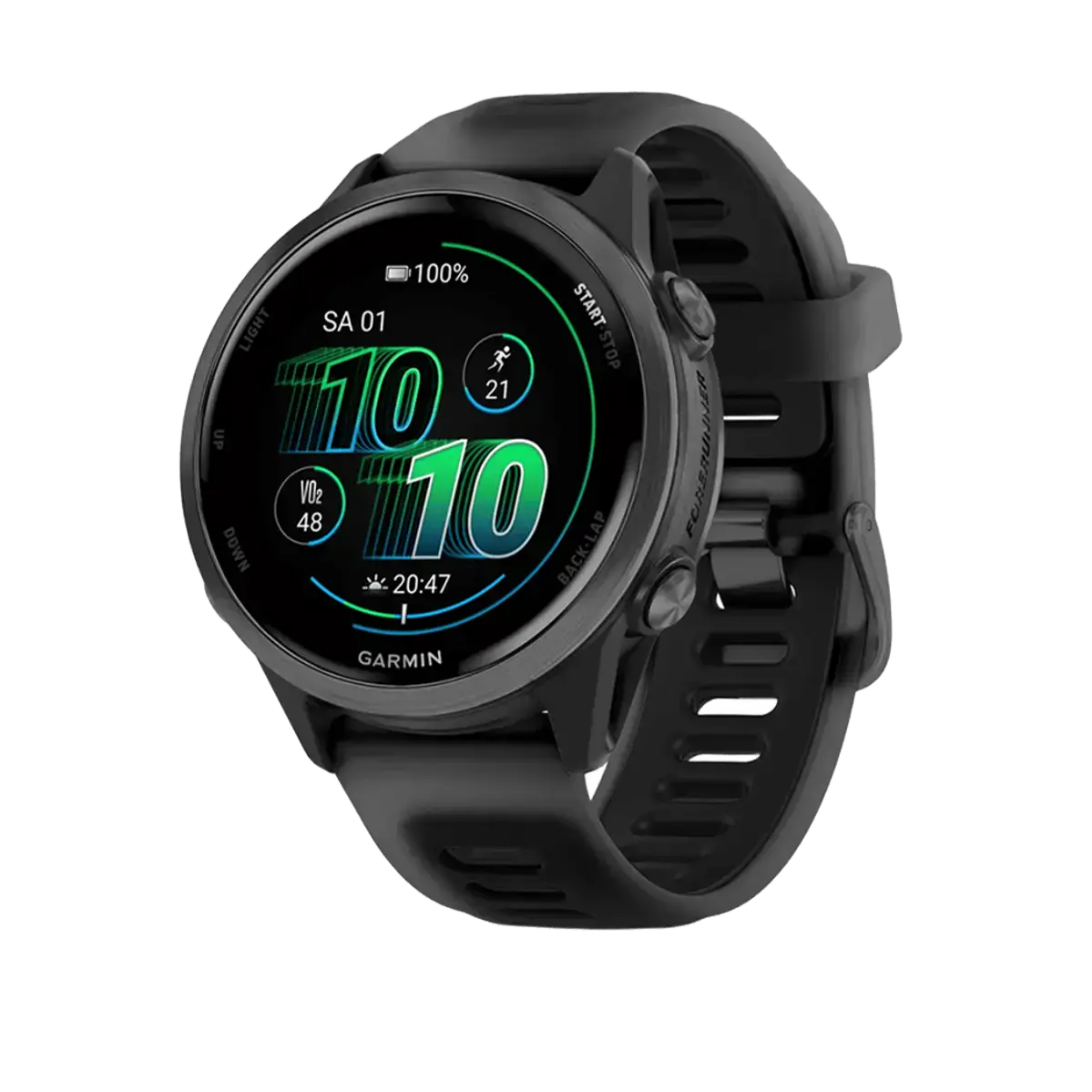 Спортивний годинник Garmin Forerunner 570 - 42 mm Slate Gray Aluminum with Translucent Black/Black Band (010-02970-00)